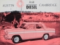 Preview: Austin A60 Cambridge Diesel Modellprogramm 1961 Automobilprospekt (6116)